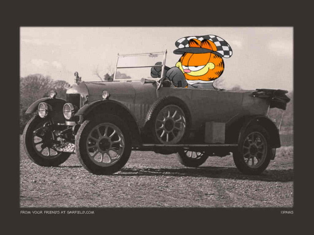 Garfield old car