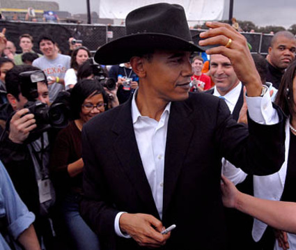 Obama wearing ray skidmores stetson y603 2