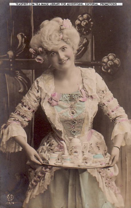 Victorian woman with tea tray copy 747136