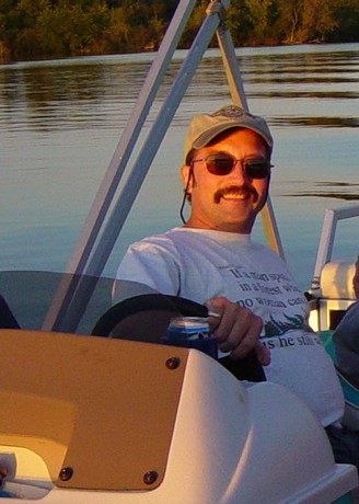 Dave on boat