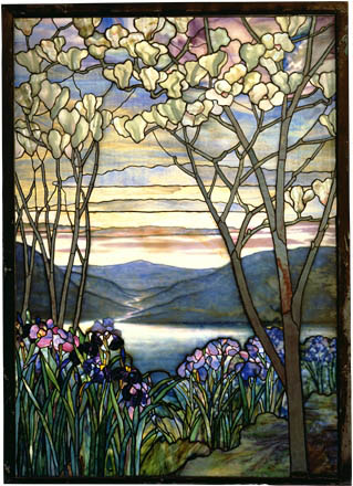 Tiffany window image from met museum of art