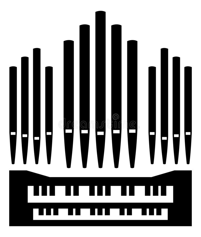 Pipe organ instrument icon keyboard 171711613