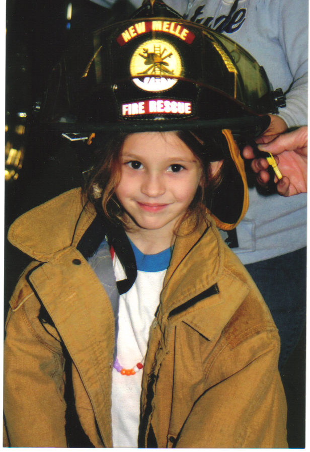 Destyni at the fire house