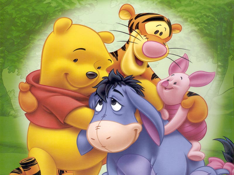 Group hug with pooh 800