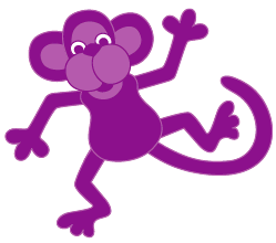 Purple monkey
