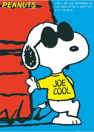 Lgfp1206 snoopy is joe cool charles schulzs peanuts poster