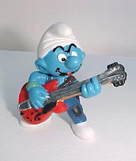 Smurf guitar player