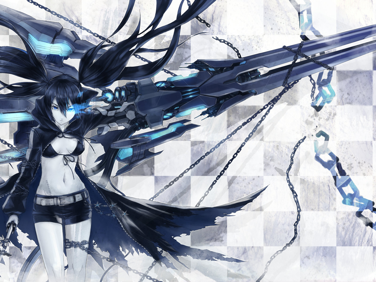 Anime girl with sword 025047 
