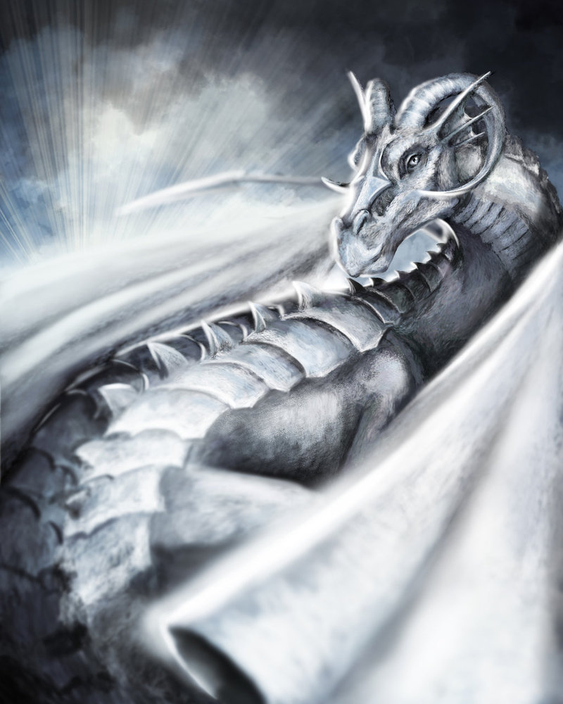 Silver dragon   speedpaint by poisonmilow d312ajb