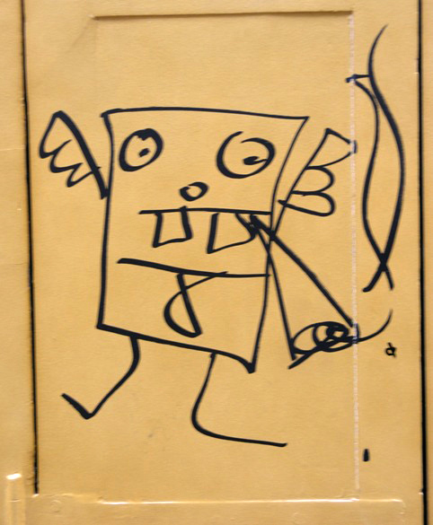 French gratfiti character