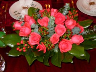 Small red roses