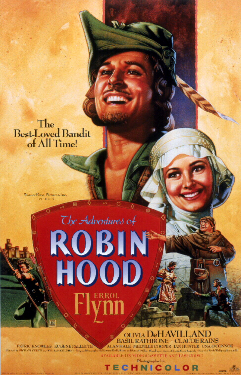 Adventures of robin hood poster
