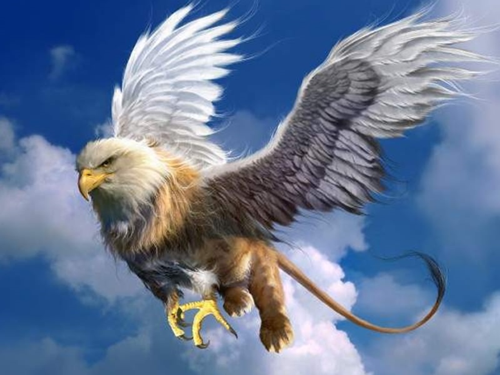 Flying gryphon