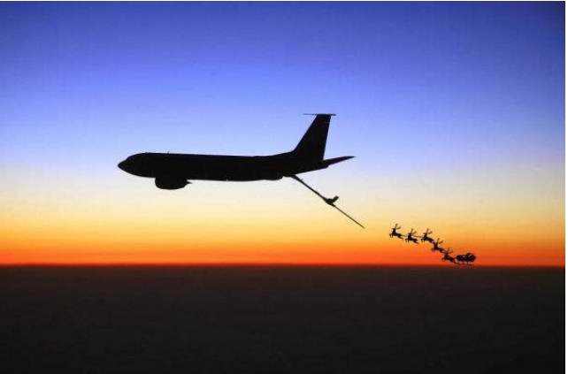 Santa refueling 