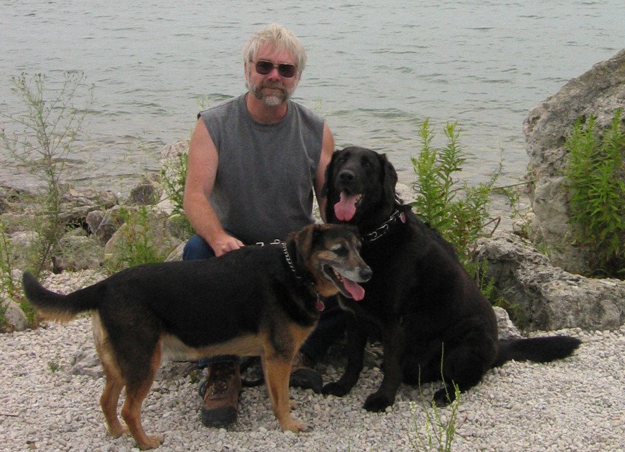 07 bill and dogs on vacation 2006