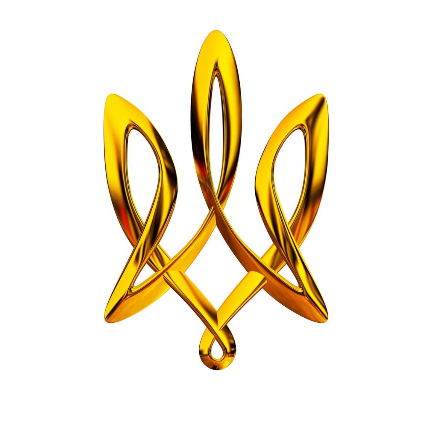 Ukraine trident  gold 3d  pinterest 1440x1440 may19 22
