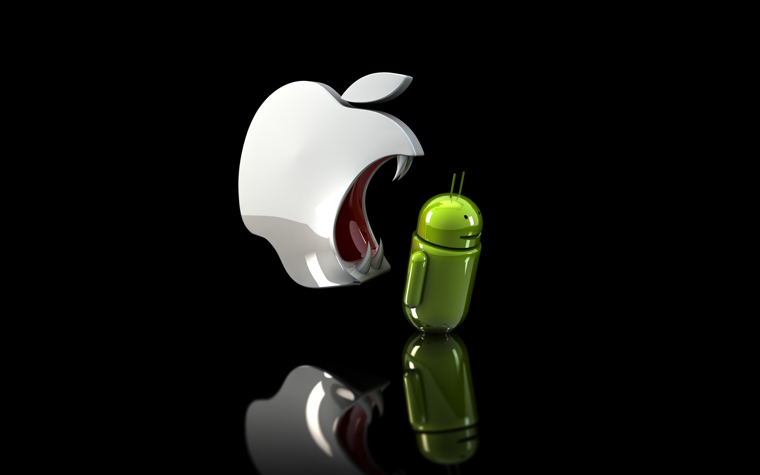 Apple eats android