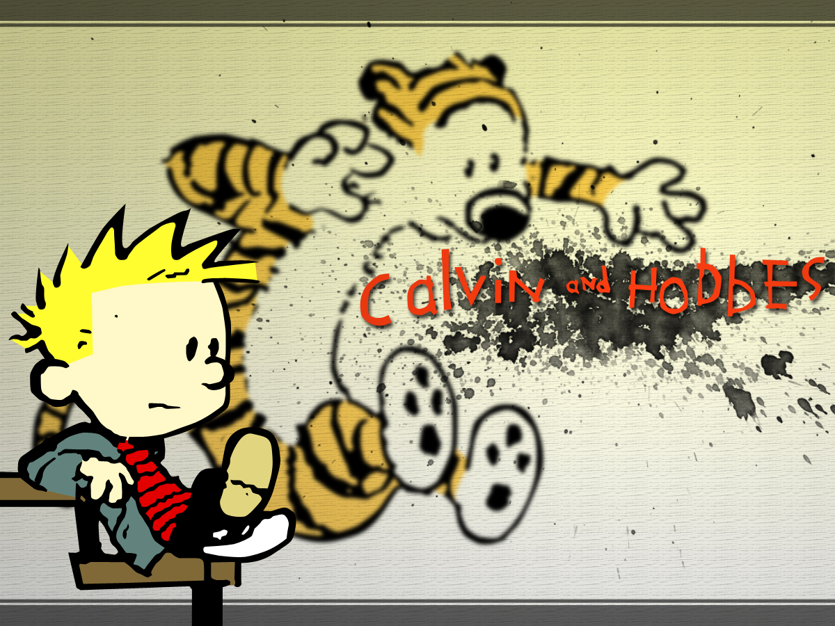 Calvin and hobbes wallpaper by nico only