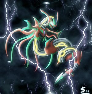 Infected rayquaza  i series  by esepibe