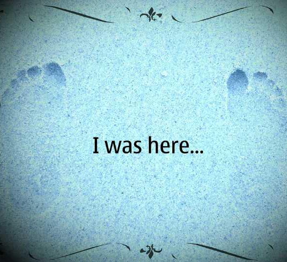 I was here...