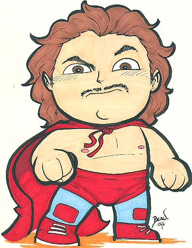 Chibi nacho libre 2  by hedbonstudios