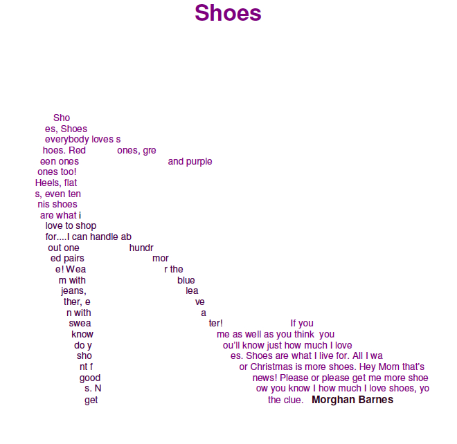 Picpoem shoes