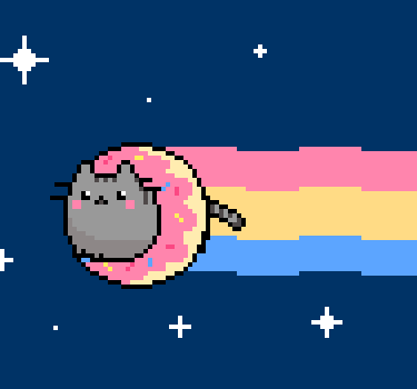 Pusheen cat donut cat