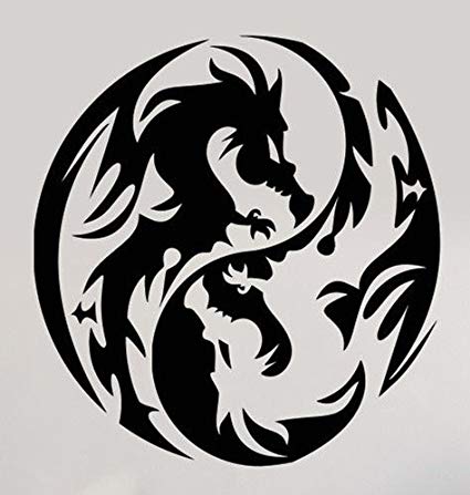 Dragon yin yang