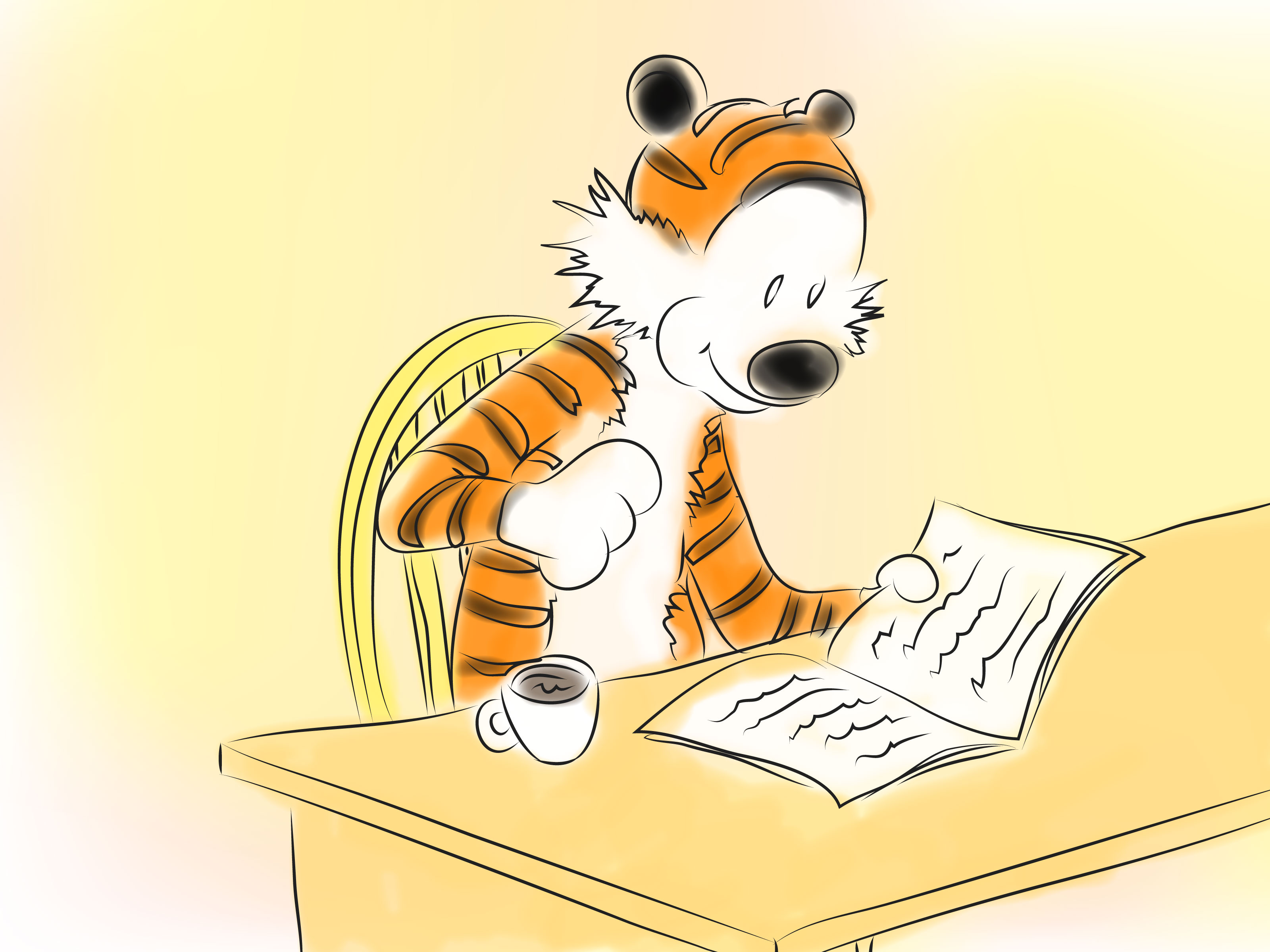 Dress up as hobbes from calvin and hobbes step 3