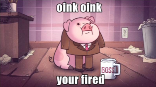 Waddles the business pig