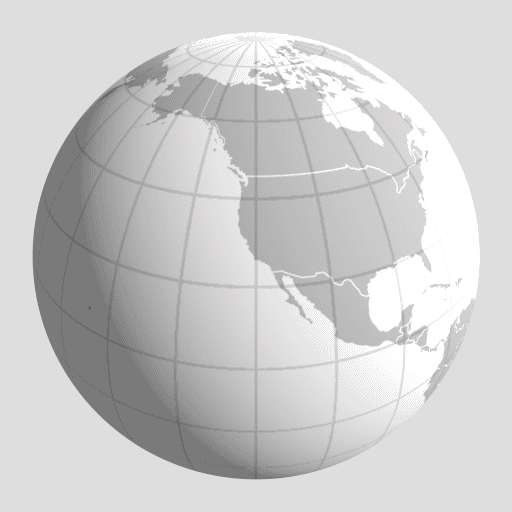 Surface of latitude sphere cone
