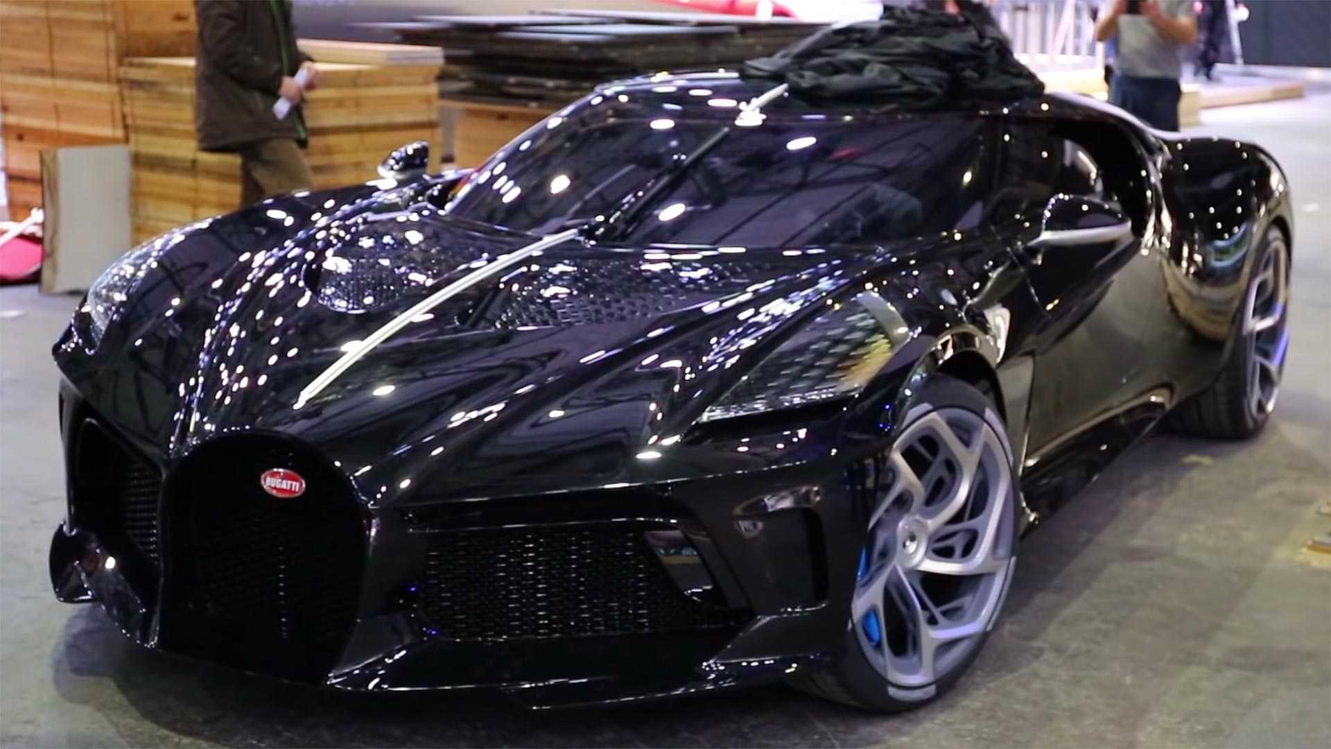 Bugatti la voiture noire leaves geneva