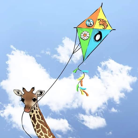 Giraffe kite bingo ball penuin daisy lily keyt