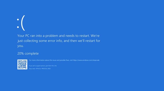 Windows blue screen error fix