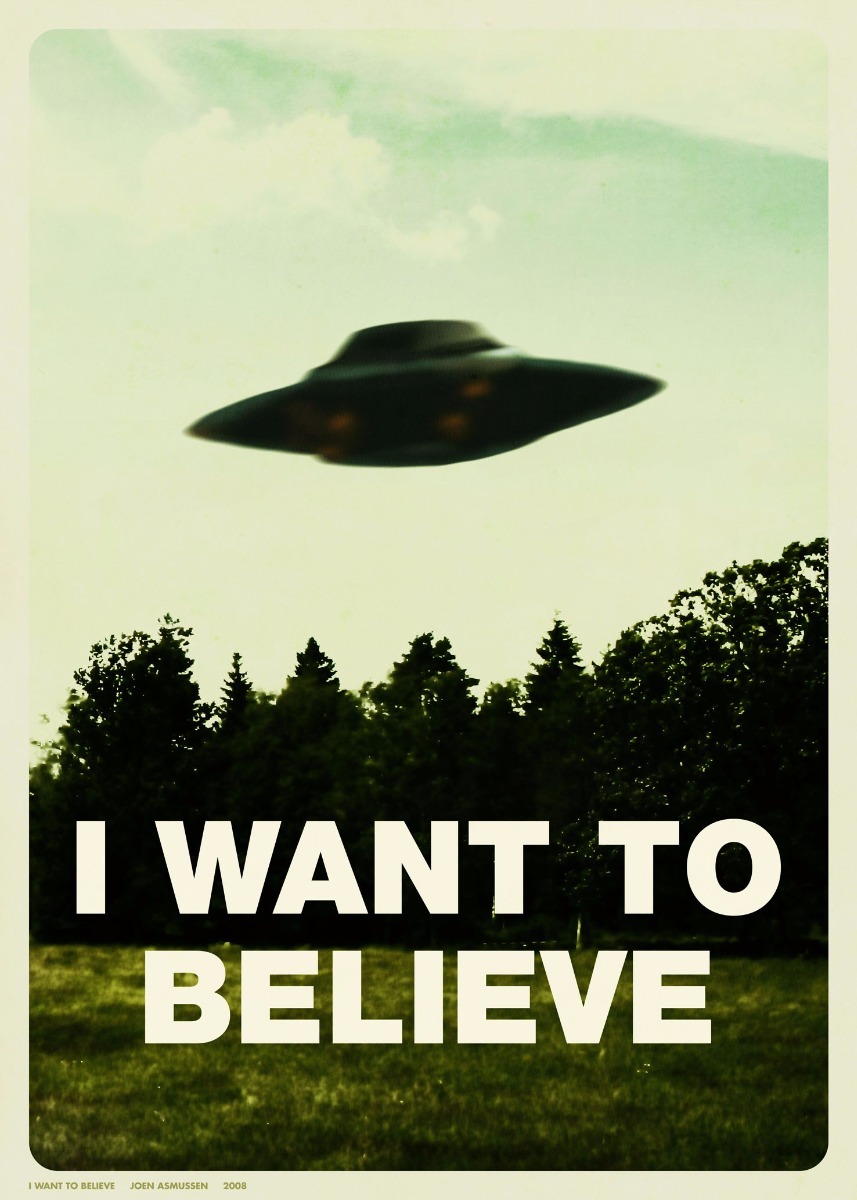 Big poster i want to believe x files 