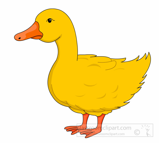 Yellow duck clipart 6125