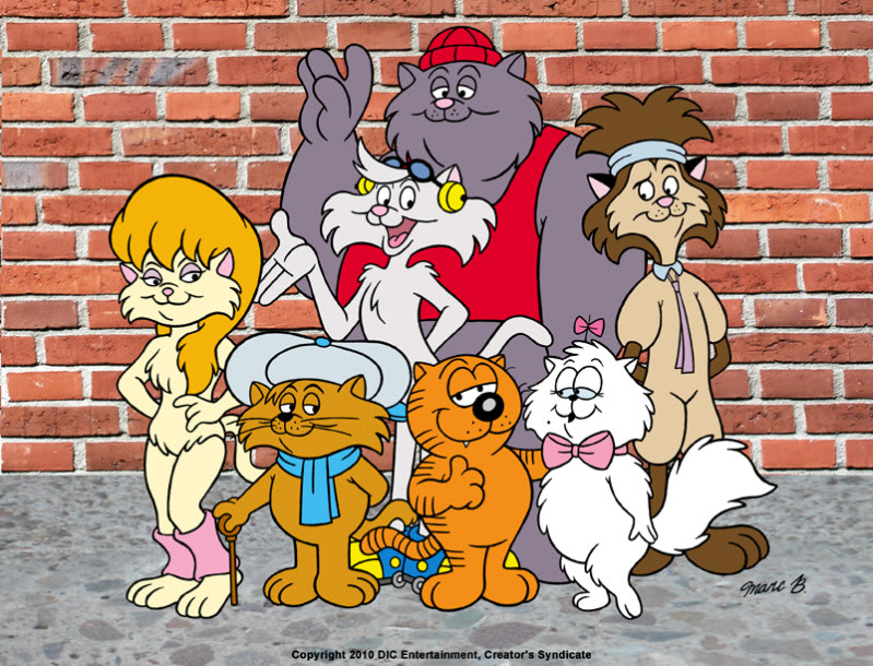 Heathcliff and the catillac cats