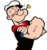 Large popeye sailor man cartoon